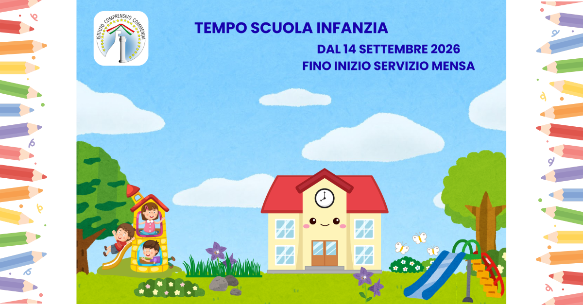 Avvio anno scolastico scuola dell'infanzia